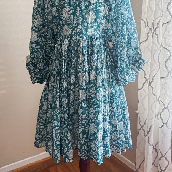 NWT Daughters of India Kyra Mini Dress in Ocean Blue, size XS - Picture 6 of 8